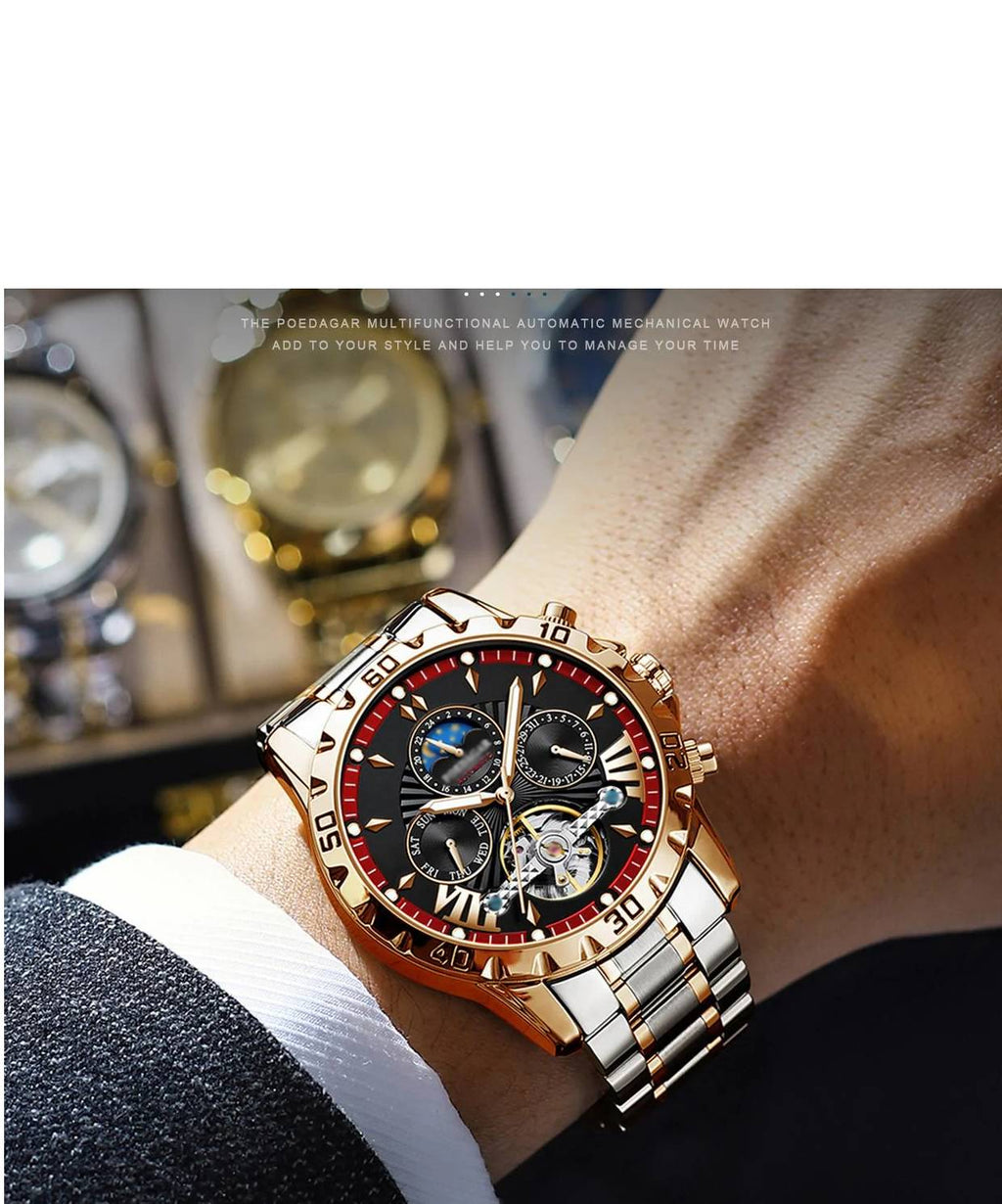 ⌚Swiss Brand New Waterproof Automatic Mechanical Watches