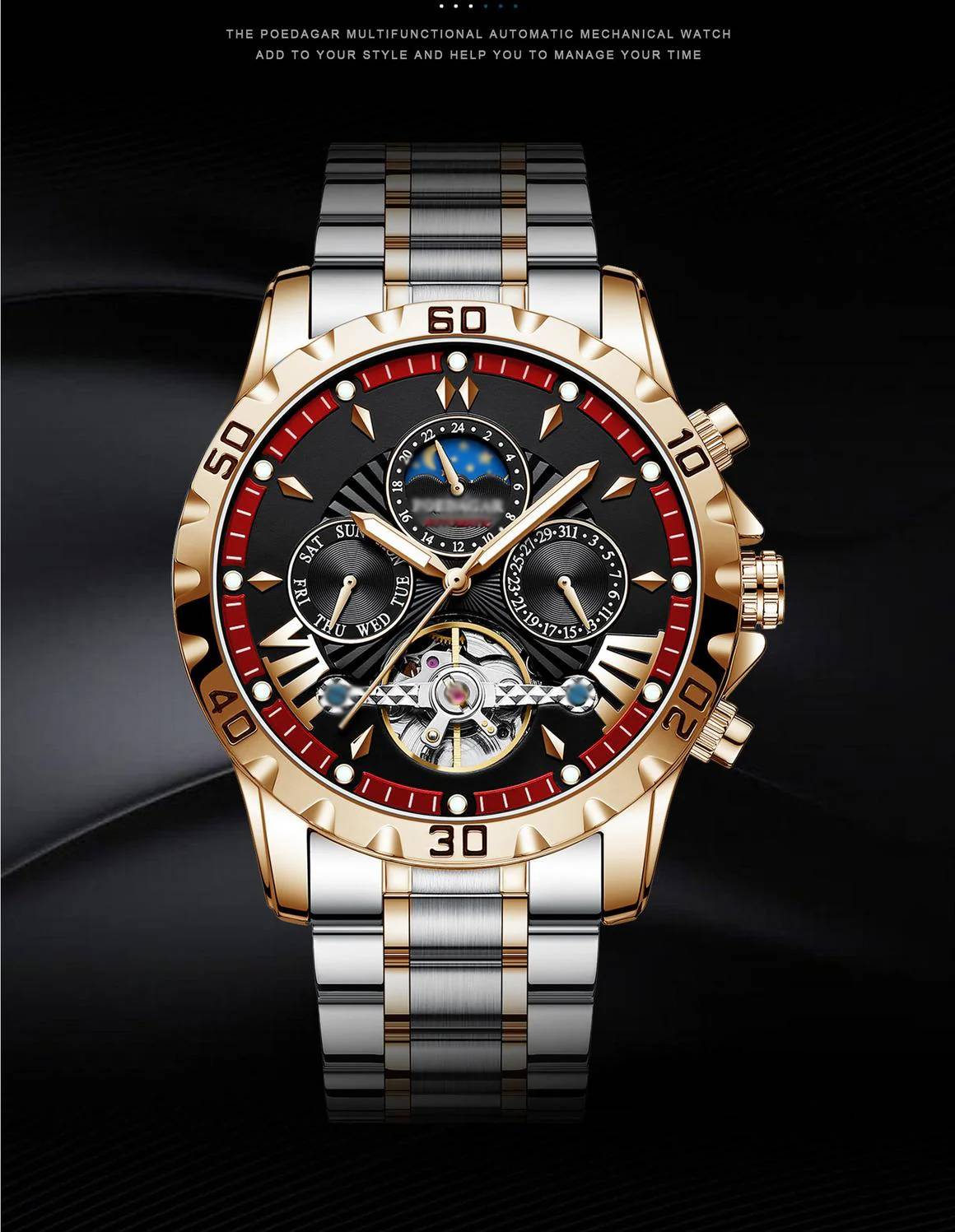 ⌚Swiss Brand New Waterproof Automatic Mechanical Watches