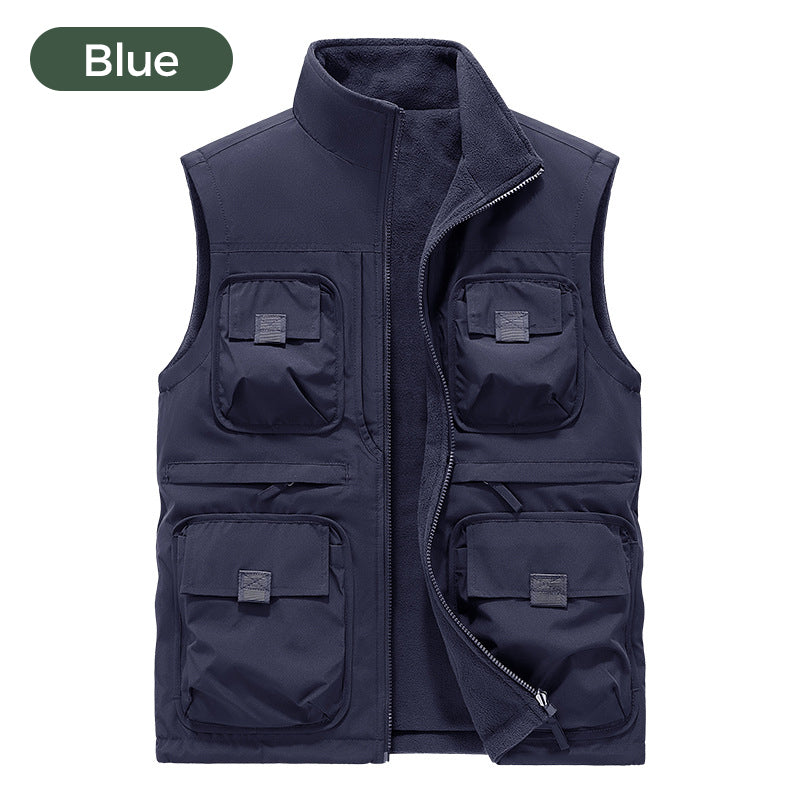 Reversible Multi-Pocket Padded Vest