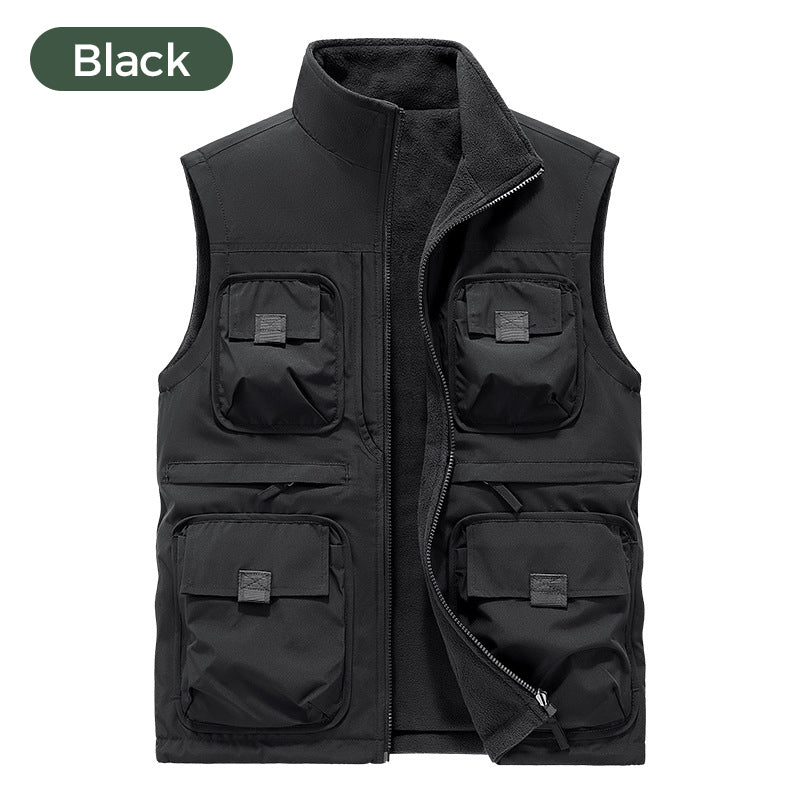Reversible Multi-Pocket Padded Vest
