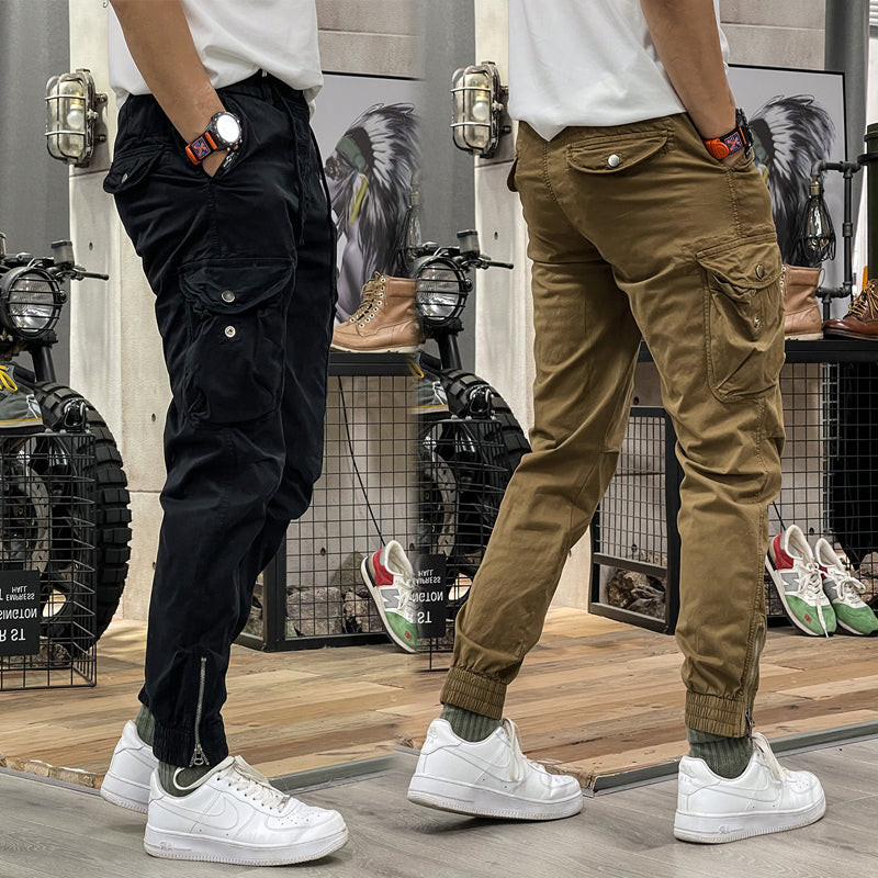Men's Multi-Pockets Drawstring Elastic Waist Cargo Pants — 🍂Autumn Sale 50% Off