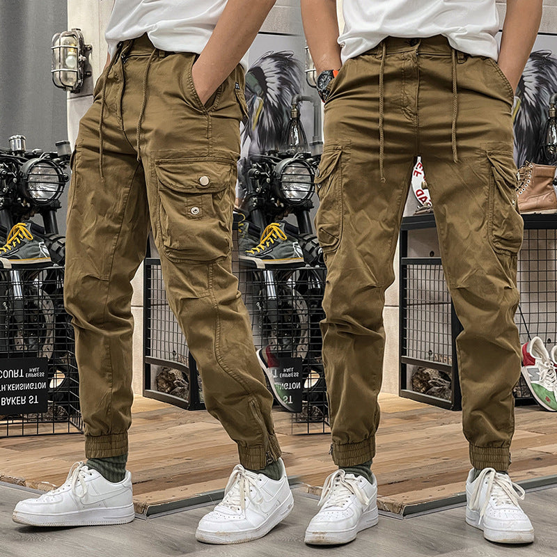 Men's Multi-Pockets Drawstring Elastic Waist Cargo Pants — 🍂Autumn Sale 50% Off