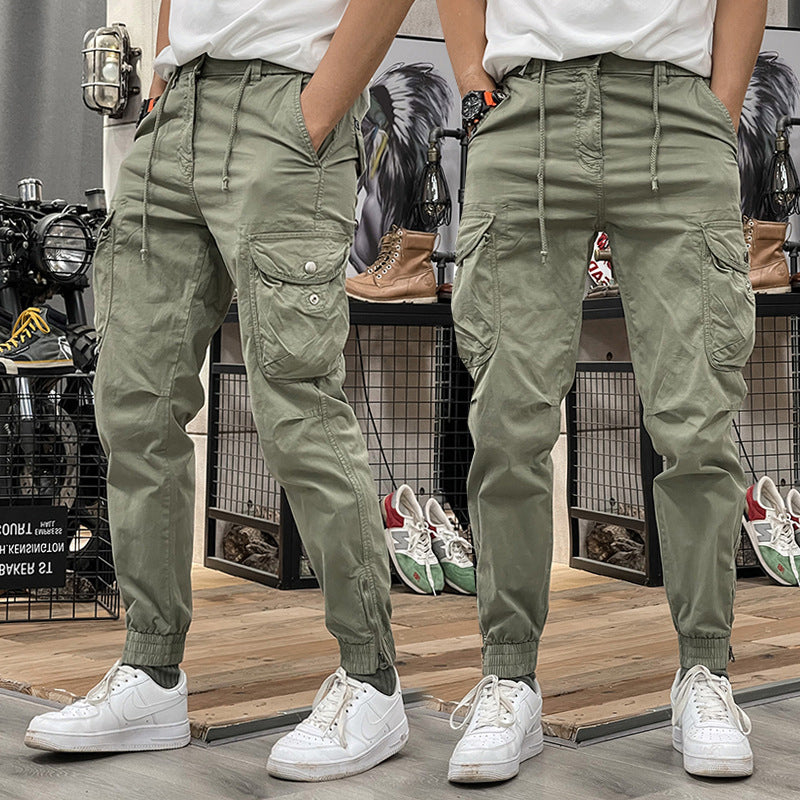 Men's Multi-Pockets Drawstring Elastic Waist Cargo Pants — 🍂Autumn Sale 50% Off