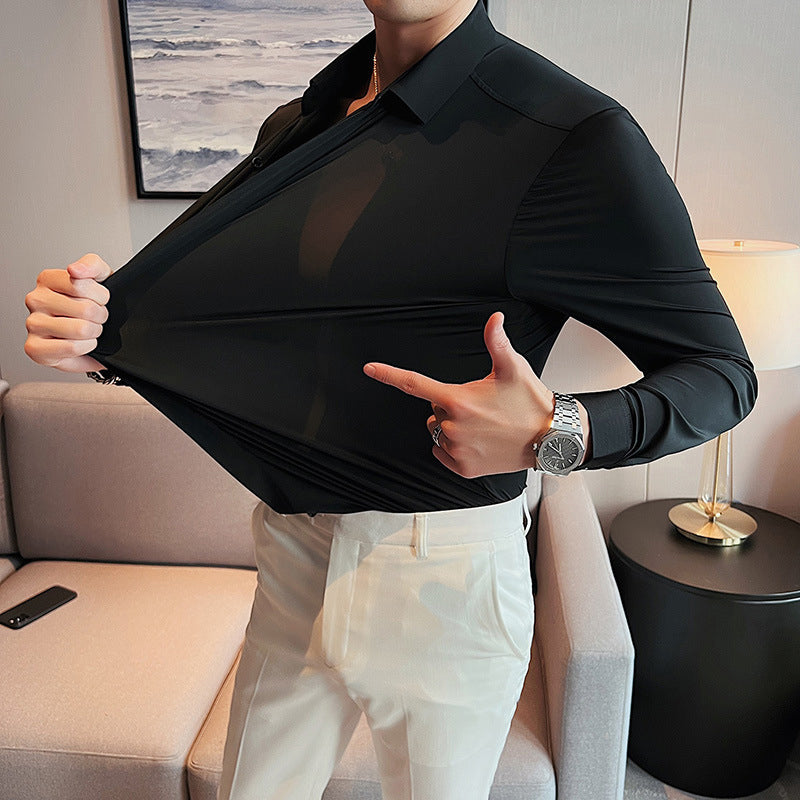 🔥2025 HOT SALE🔥Men's Wrinkle-Free Button-Down Shirt