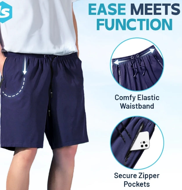 Hot Sale 50%OFF🔥Unisex Ice Silk Quick Drying Stretch Shorts