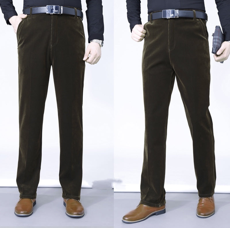 Men's Stretchy Corduroy Straight Long Pants—buy 2 free shipping