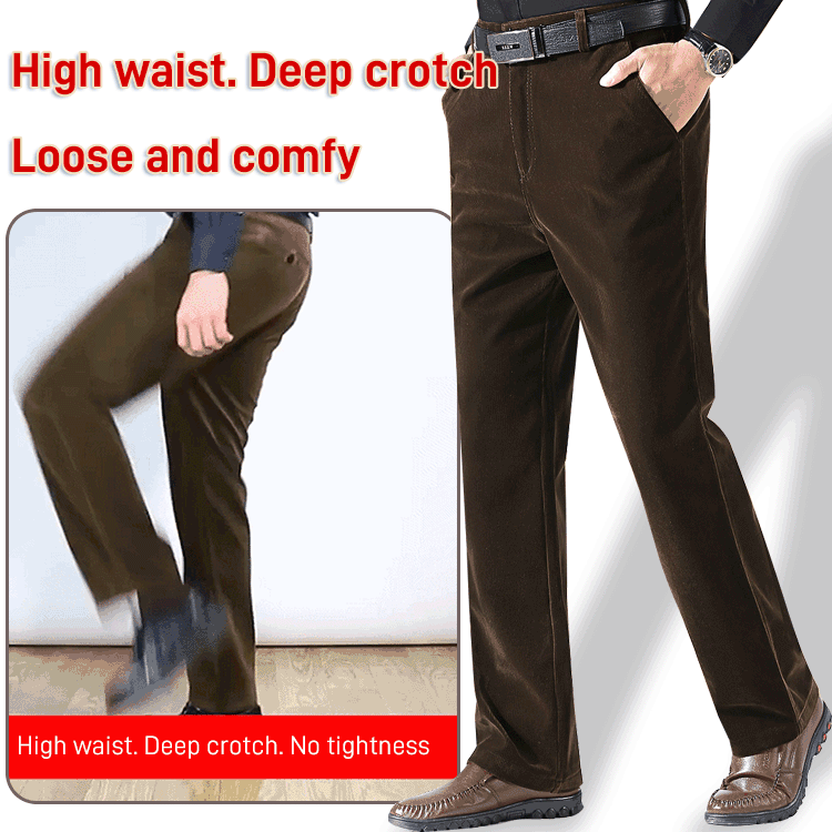 Men's Stretchy Corduroy Straight Long Pants—buy 2 free shipping