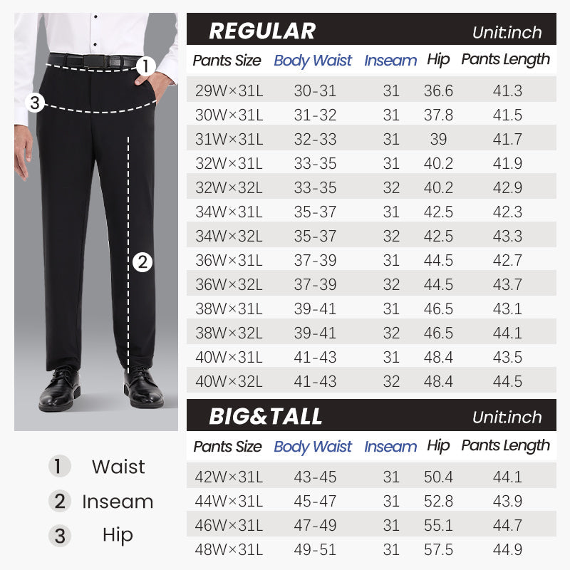 👑Fliwos® Men's  Stretch Iron-free Dress Pants