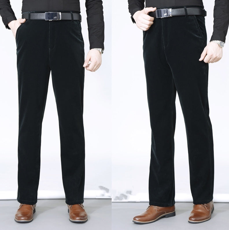 Men's Stretchy Corduroy Straight Long Pants—buy 2 free shipping