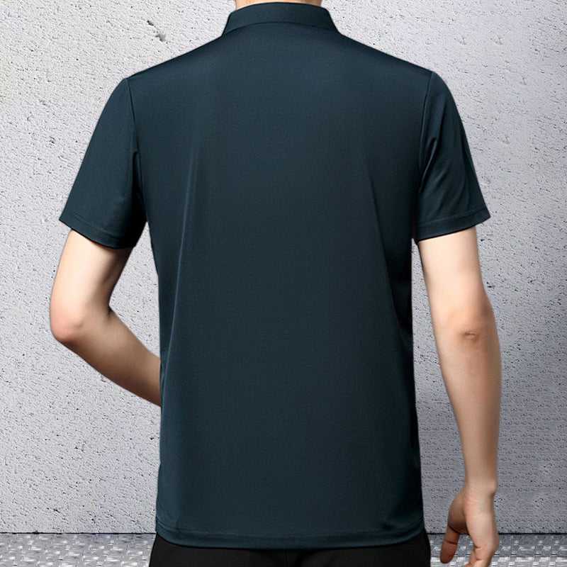 Men’s Casual Lapel Breathable Wrinkle-free T-shirt