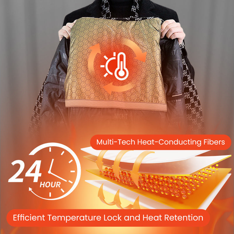 FREE SHIPPING🎁Men’s Stylish Notched Lapel Winter Tweed Jacket with White Duck Down Lining