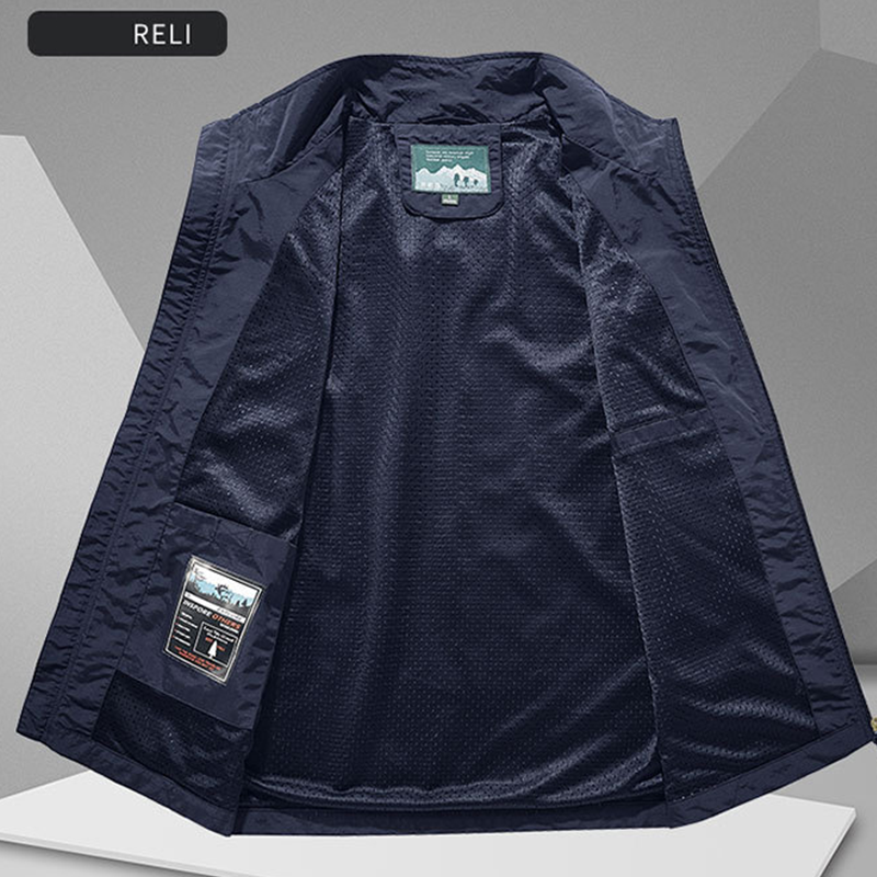 Men's Oversized Sleeveless Vest Jacket with Pockets