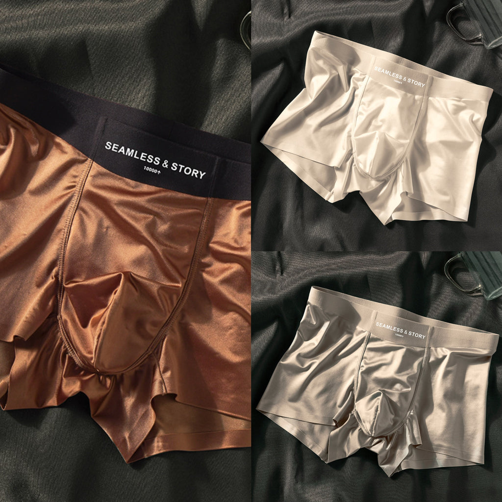 🎉2025 New Arrival 50% OFF🔥Men's Satin Ice Silk Briefs