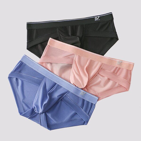 Men's Breathable Mesh Ice Silk Briefs