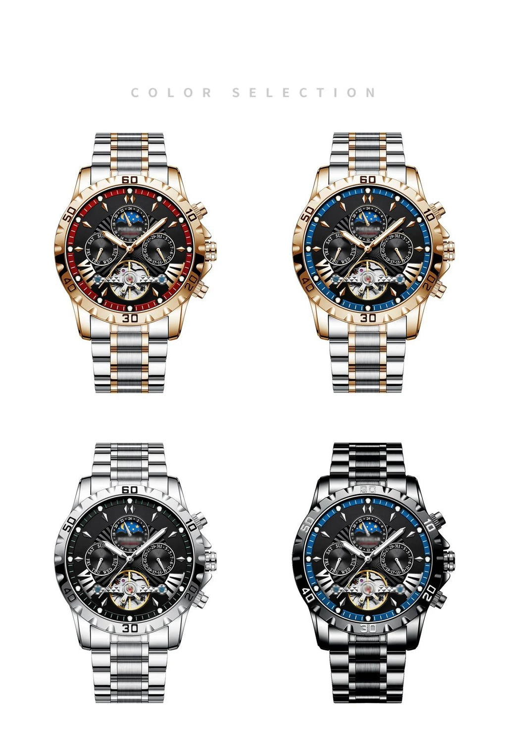 ⌚Swiss Brand New Waterproof Automatic Mechanical Watches