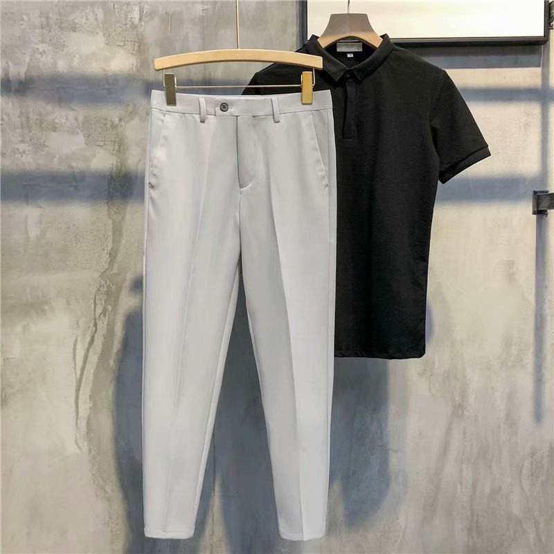 Solid Slim Fit Formal PANTS — 🍂Autumn Sale 50% Off
