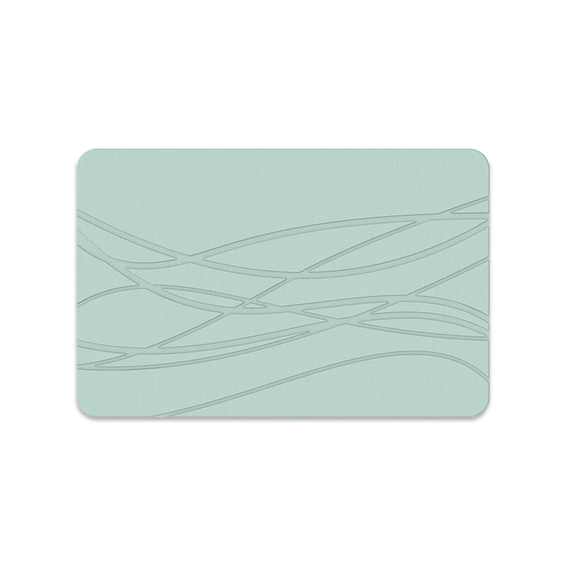 Natural diatomaceous earth absorbent and non-slip foot mats