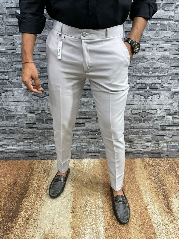 Solid Slim Fit Formal PANTS — 🍂Autumn Sale 50% Off