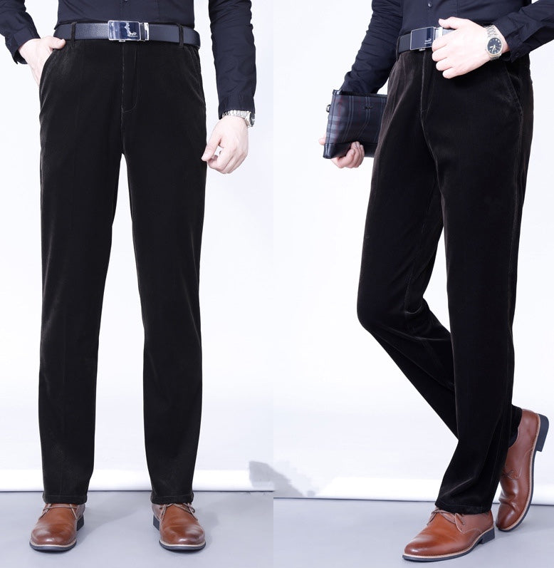 Men's Stretchy Corduroy Straight Long Pants—buy 2 free shipping