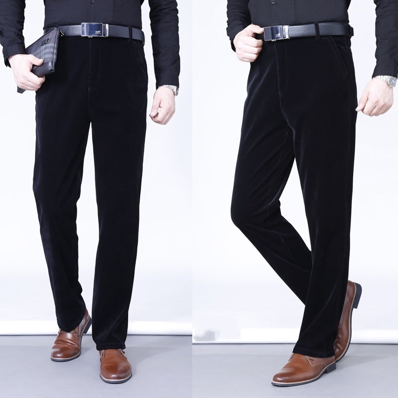 Men's Stretchy Corduroy Straight Long Pants—buy 2 free shipping