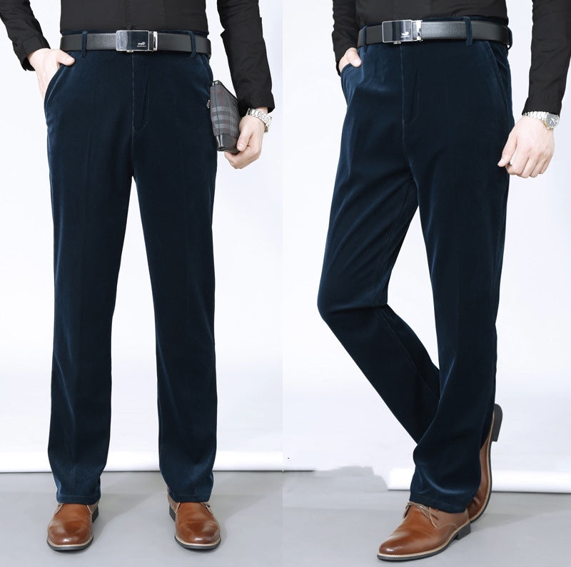 Men's Stretchy Corduroy Straight Long Pants—buy 2 free shipping