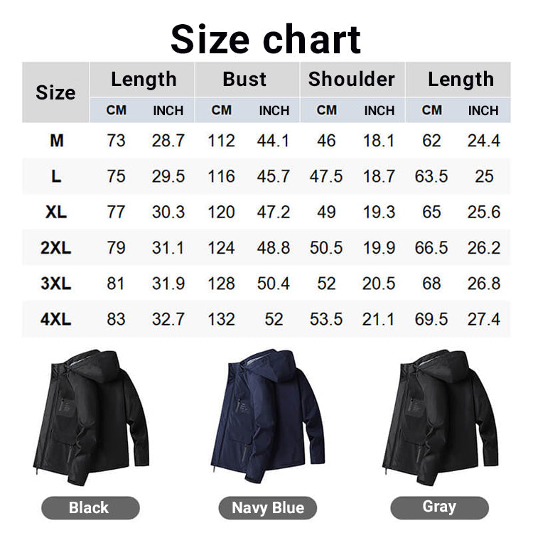 [NEW YEAR 50% OFF] Men’s Outdoor Fleeced Wind-Waterproof Coat