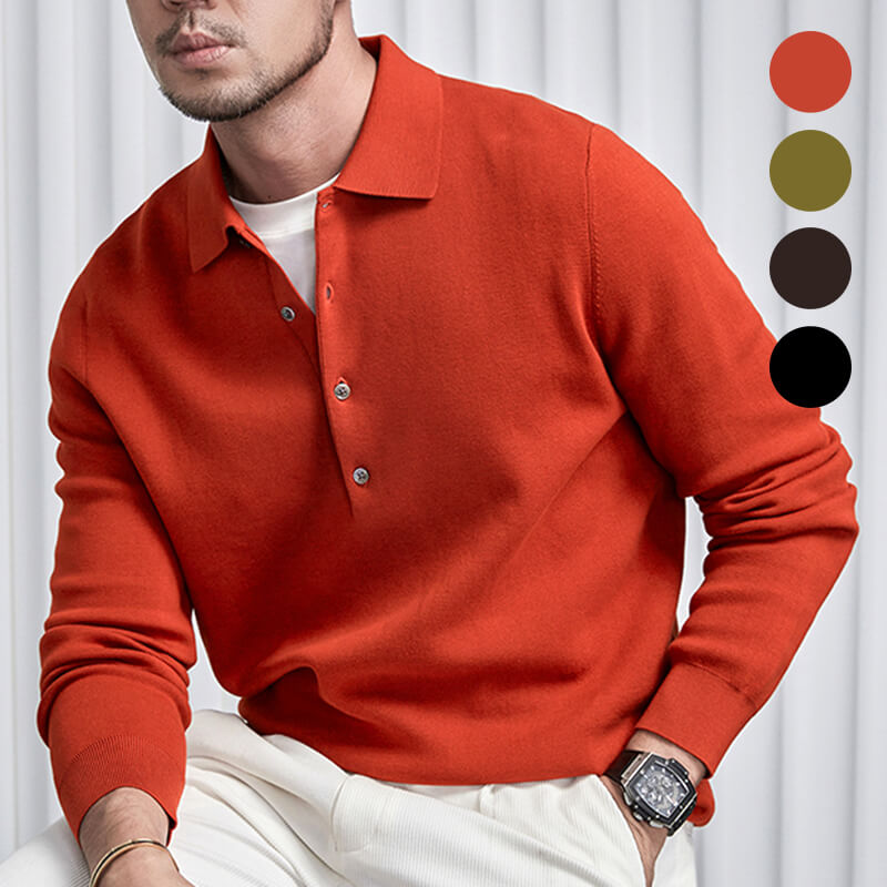 Elegant simple stylish knitted sweater cardigan