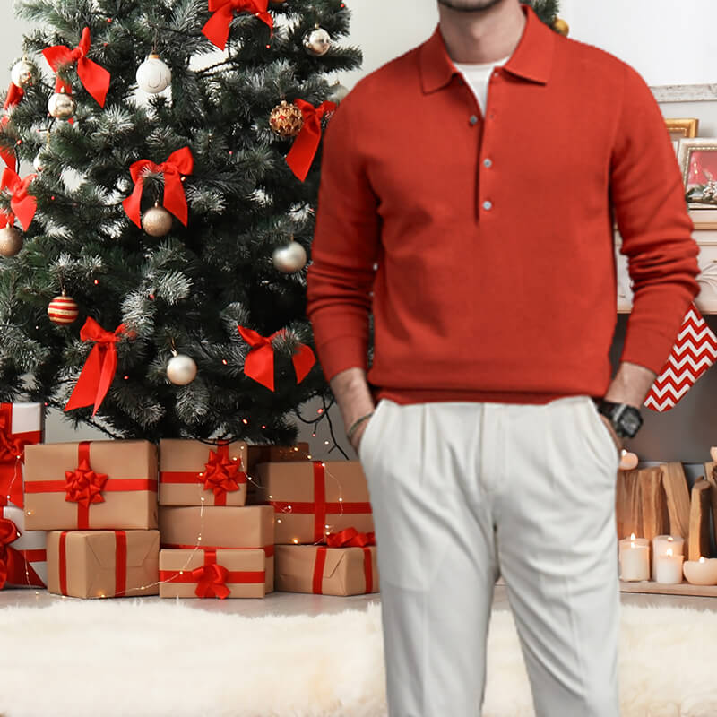 Elegant simple stylish knitted sweater cardigan