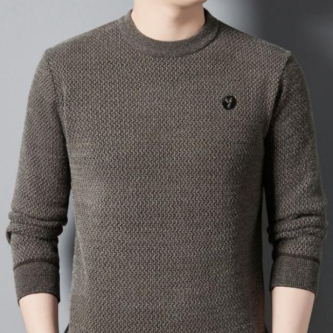 Men's Warm Cozy Lined Crewneck Top