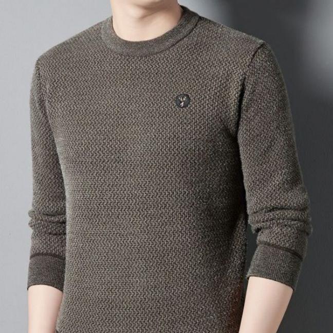 Men's Warm Cozy Lined Crewneck Top