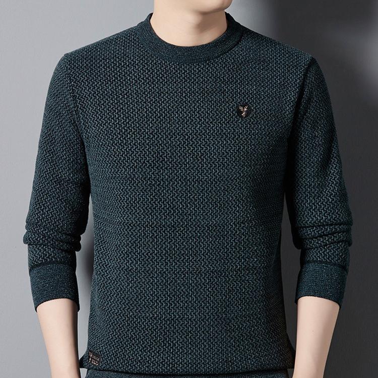 Men's Warm Cozy Lined Crewneck Top