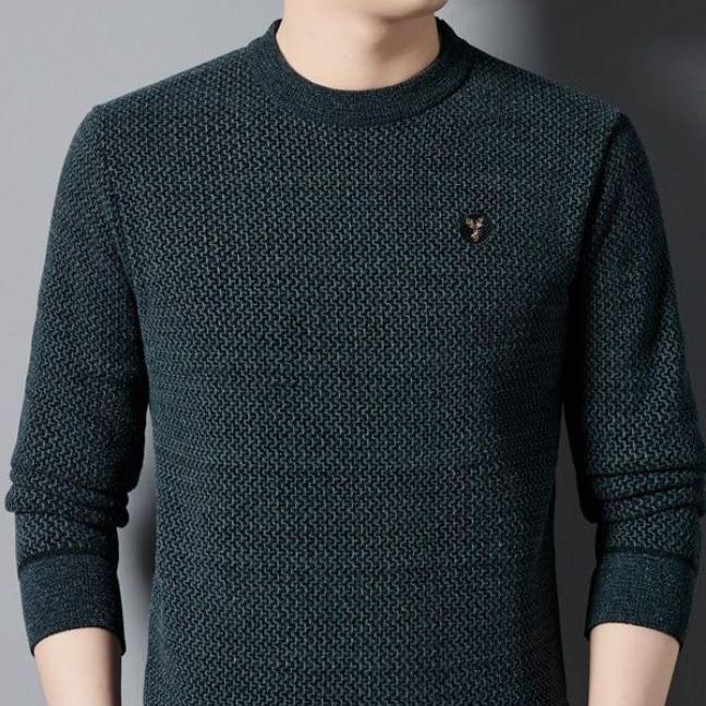 Men's Warm Cozy Lined Crewneck Top