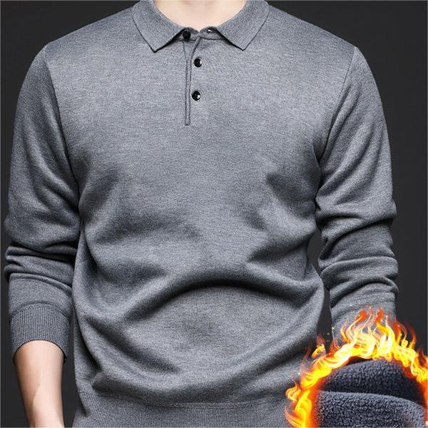 Men's Lightweight & Warm Casual Basic Collared Knit Sweater