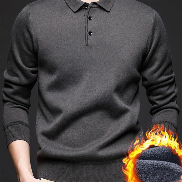 Men's Lightweight & Warm Casual Basic Collared Knit Sweater