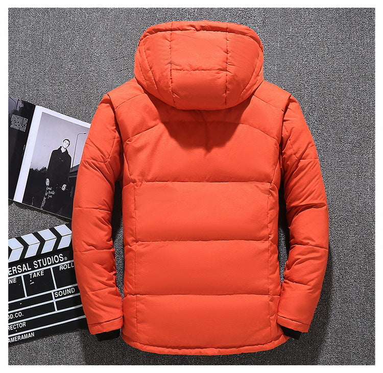 ❄️Men’s White Duck Down Parka Winter Warm Jacket