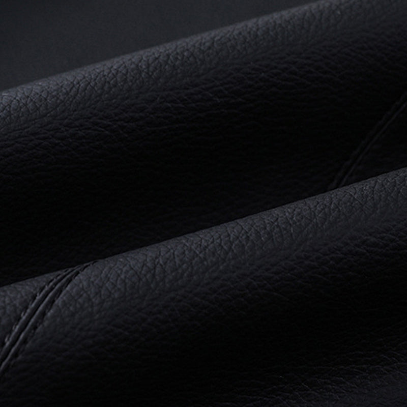 Men's Casual Business Lapel PU Leather Jacket