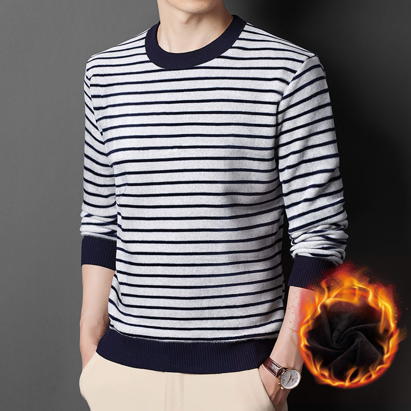 Men's Warm Striped Cozy Fashion Sweater
