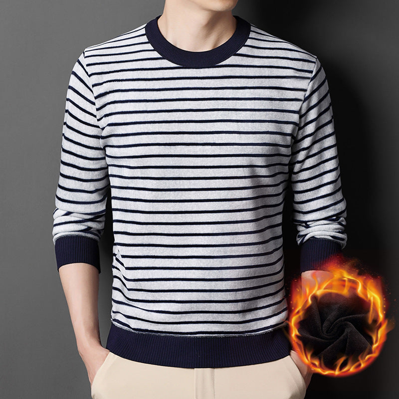 Men's Warm Striped Cozy Fashion Sweater