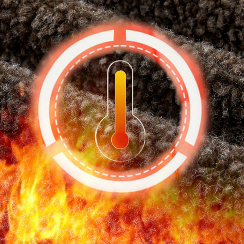 Men's Winter Lapel Bomber Jacket with Cotton Lining