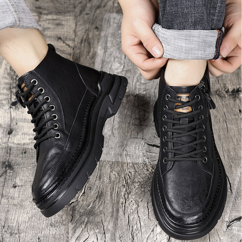 Men’s Rugged Plush-lined Ankle Boots（50% OFF）