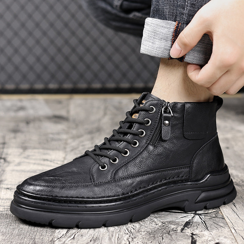 Men’s Rugged Plush-lined Ankle Boots（50% OFF）