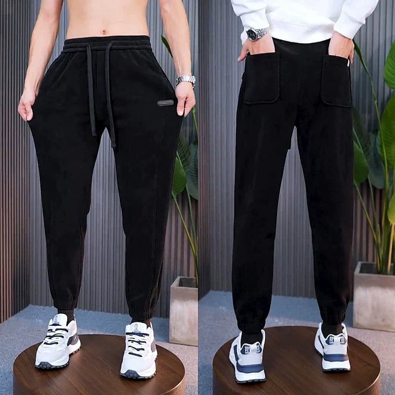 Men's Warm Drawstring Relaxed Sweatpants