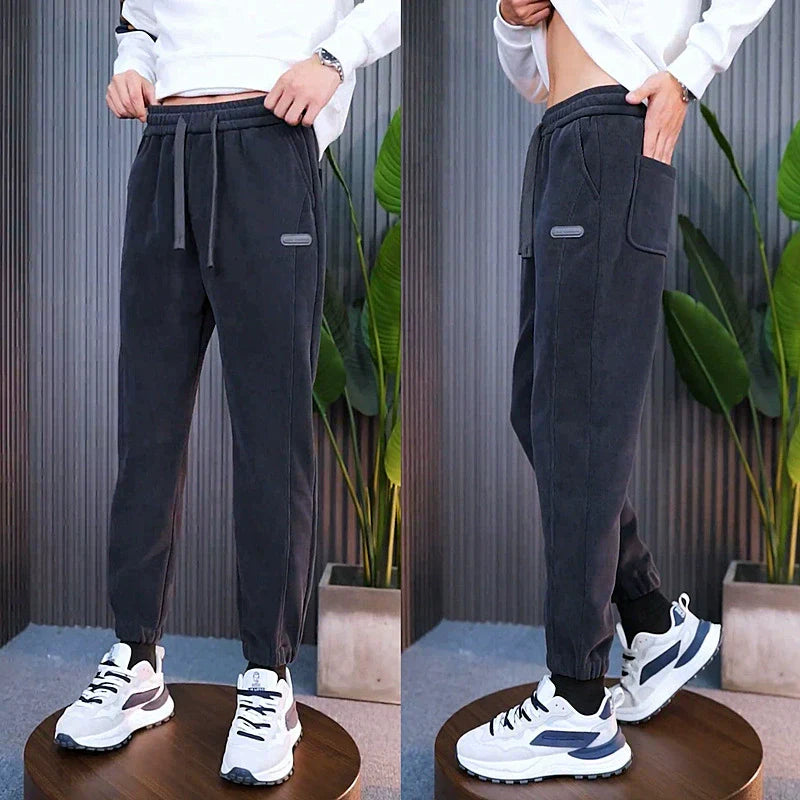 Men's Warm Drawstring Relaxed Sweatpants