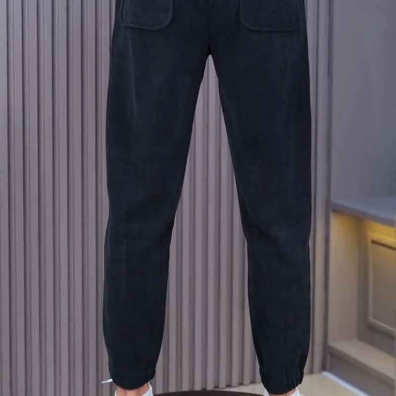 Men's Warm Drawstring Relaxed Sweatpants