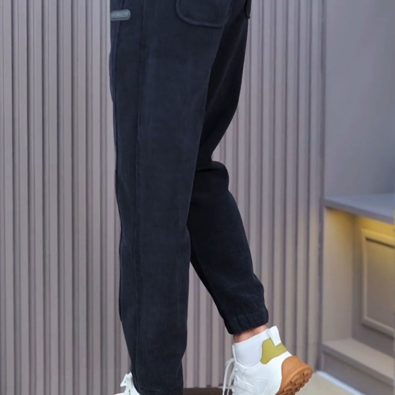 Men's Warm Drawstring Relaxed Sweatpants