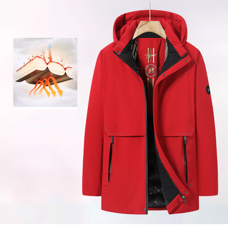 Men's Windproof Thermal Parka Coat