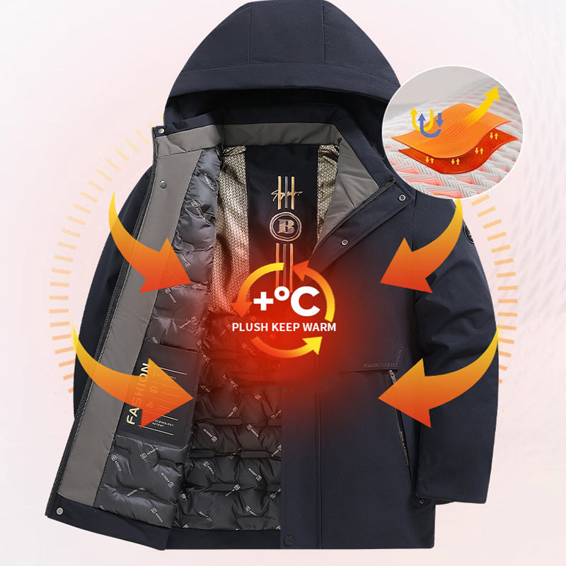 Men's Windproof Thermal Parka Coat