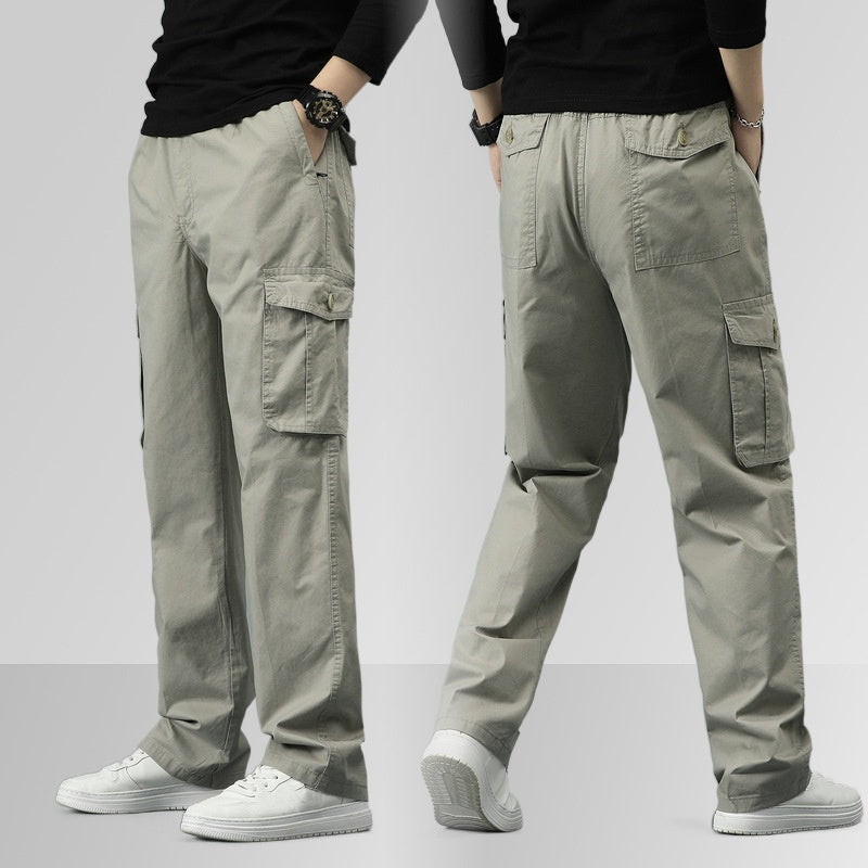 Men's Loose-fitting Multi-pocket Ultra Comfort Cargo Pants