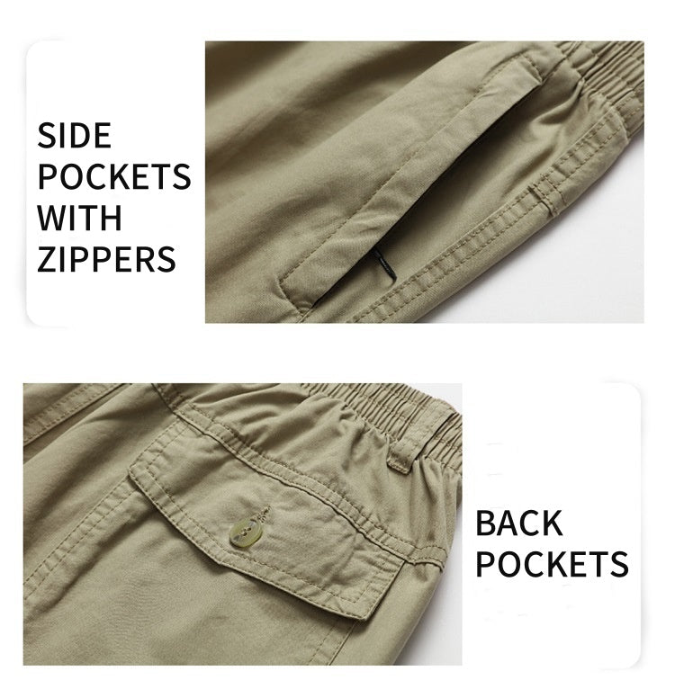 Men's Loose-fitting Multi-pocket Ultra Comfort Cargo Pants
