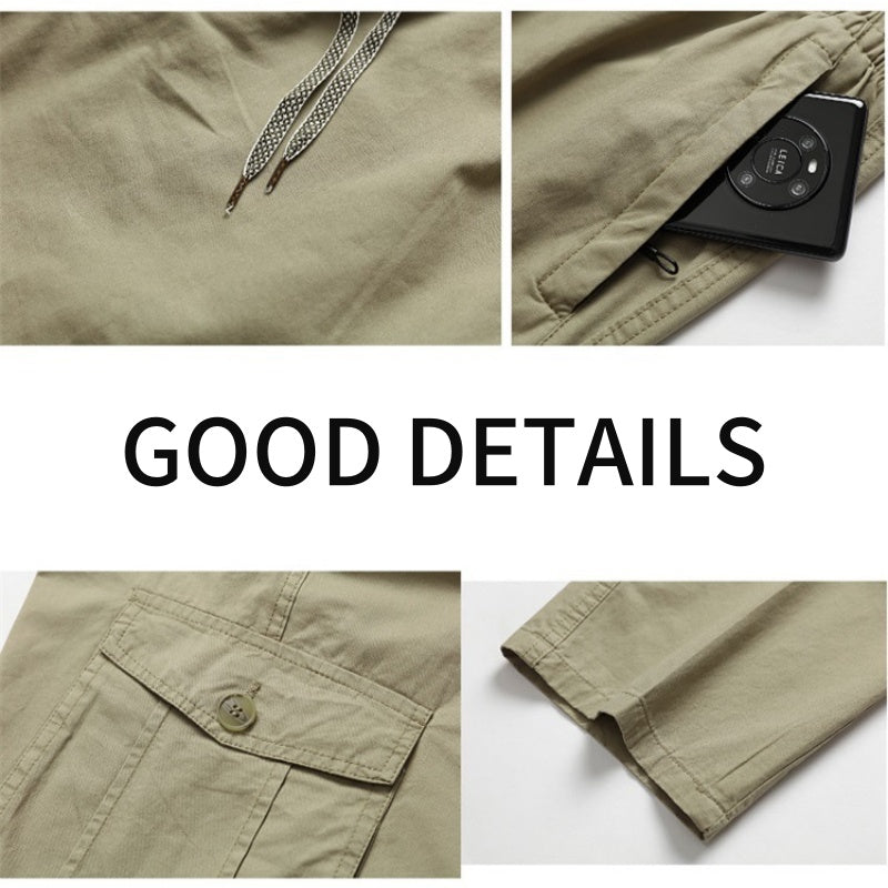 Men's Loose-fitting Multi-pocket Ultra Comfort Cargo Pants